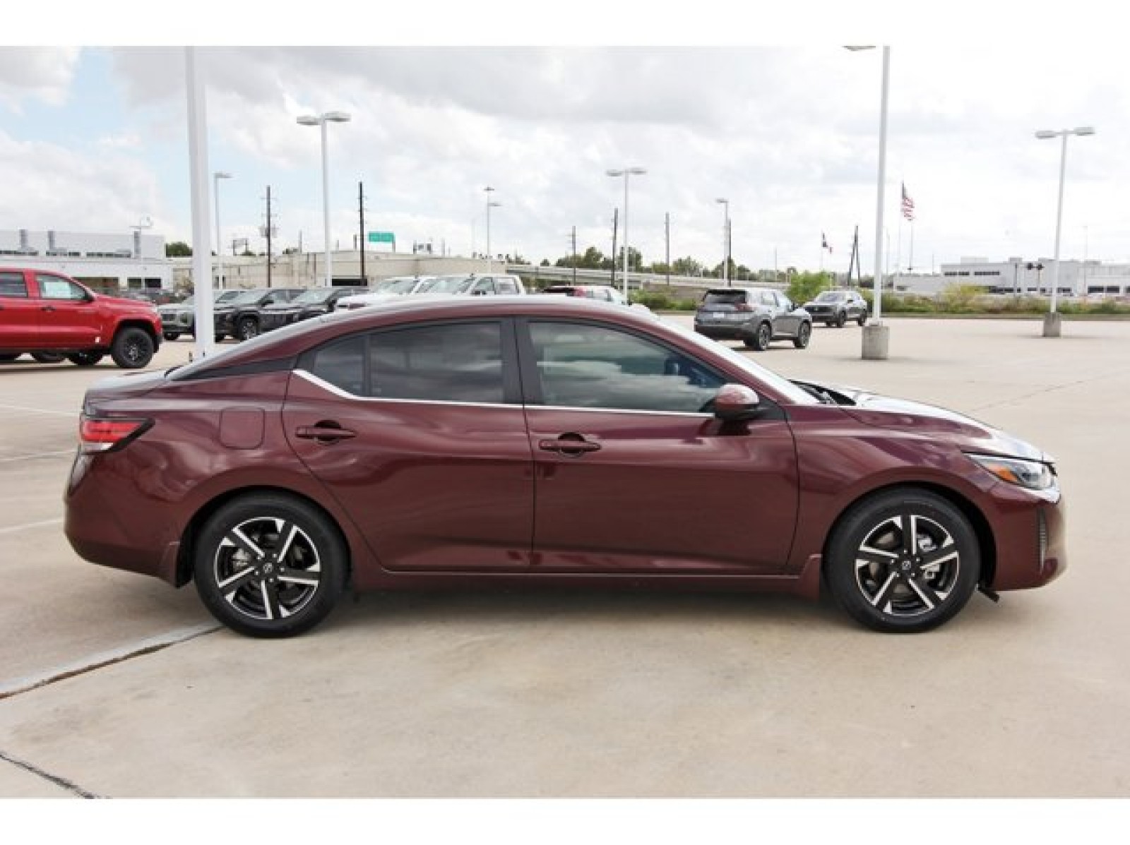 2024 Nissan Sentra SV Red at Robbins Nissan