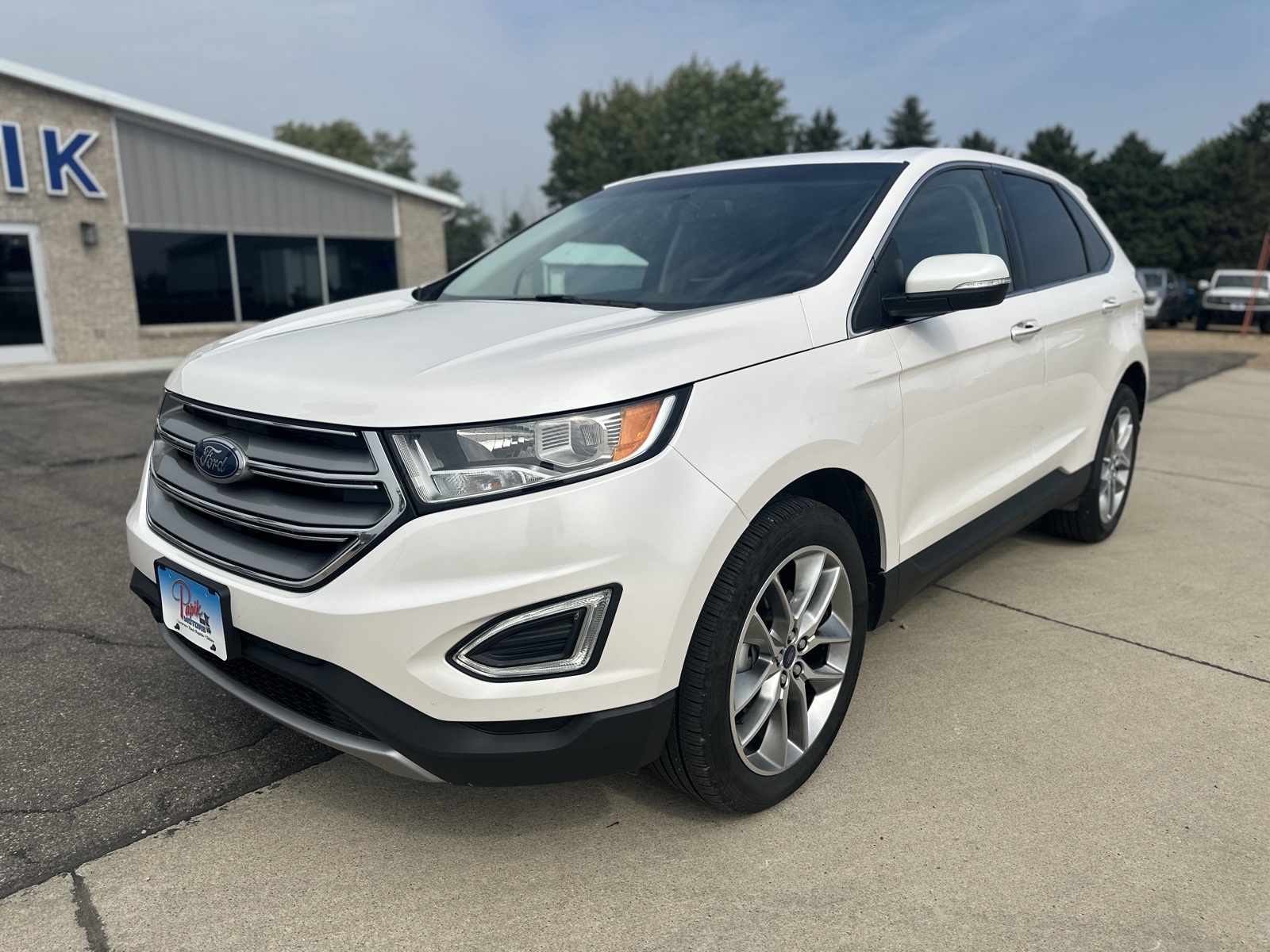Used 2017 Ford Edge Titanium with VIN 2FMPK3K90HBC31654 for sale in Luverne, Minnesota