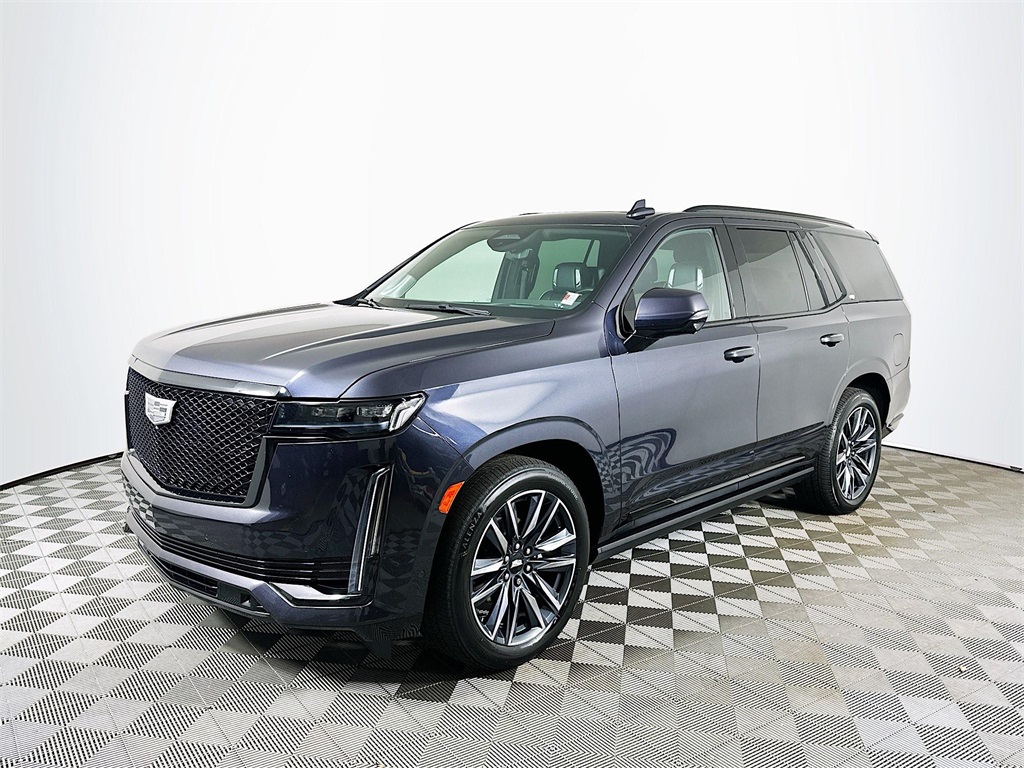 Used 2022 Galactic Gray Metallic Cadillac Sport Platinum image 1