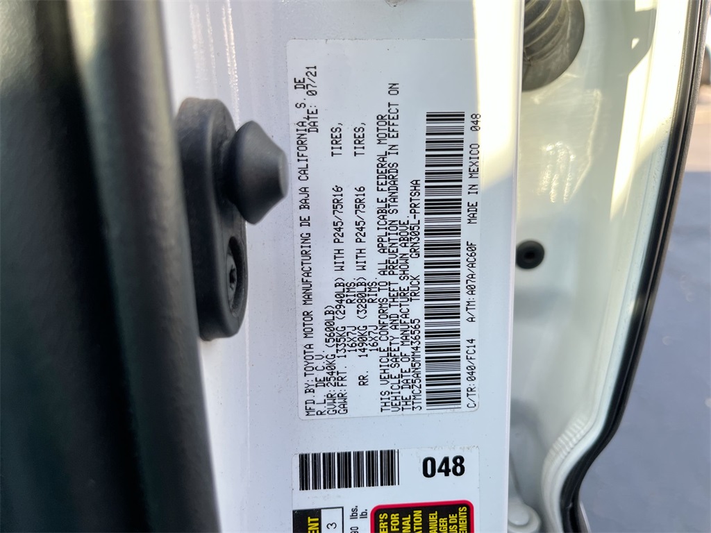 2021 Toyota Tacoma SR5 photo 29