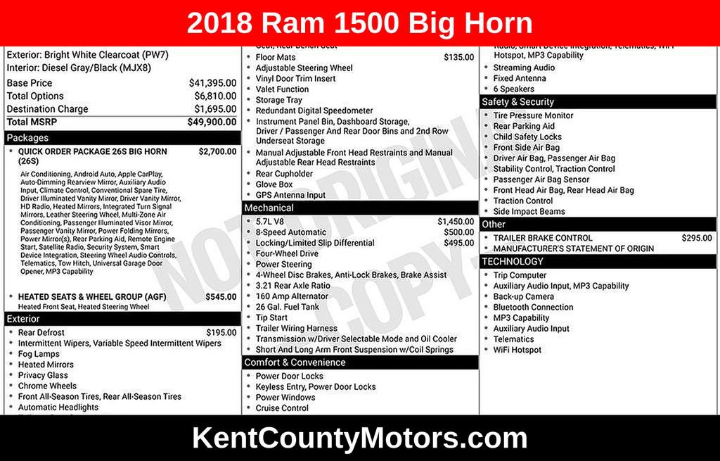 2018 RAM Ram 1500 Pickup Big Horn's photo
