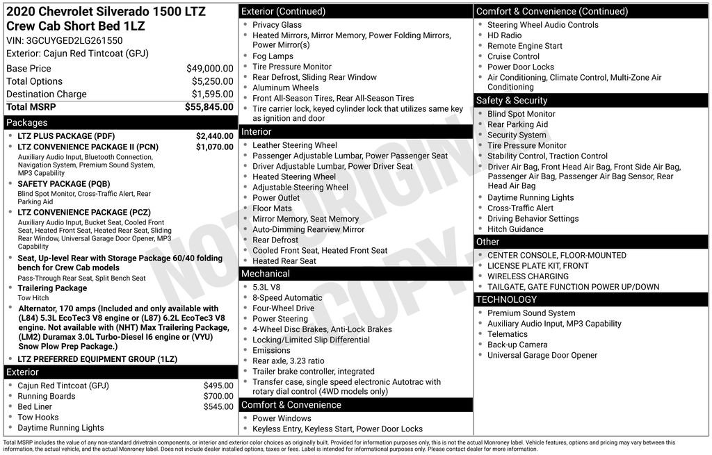 2020 Chevrolet Silverado 1500 LTZ's photo