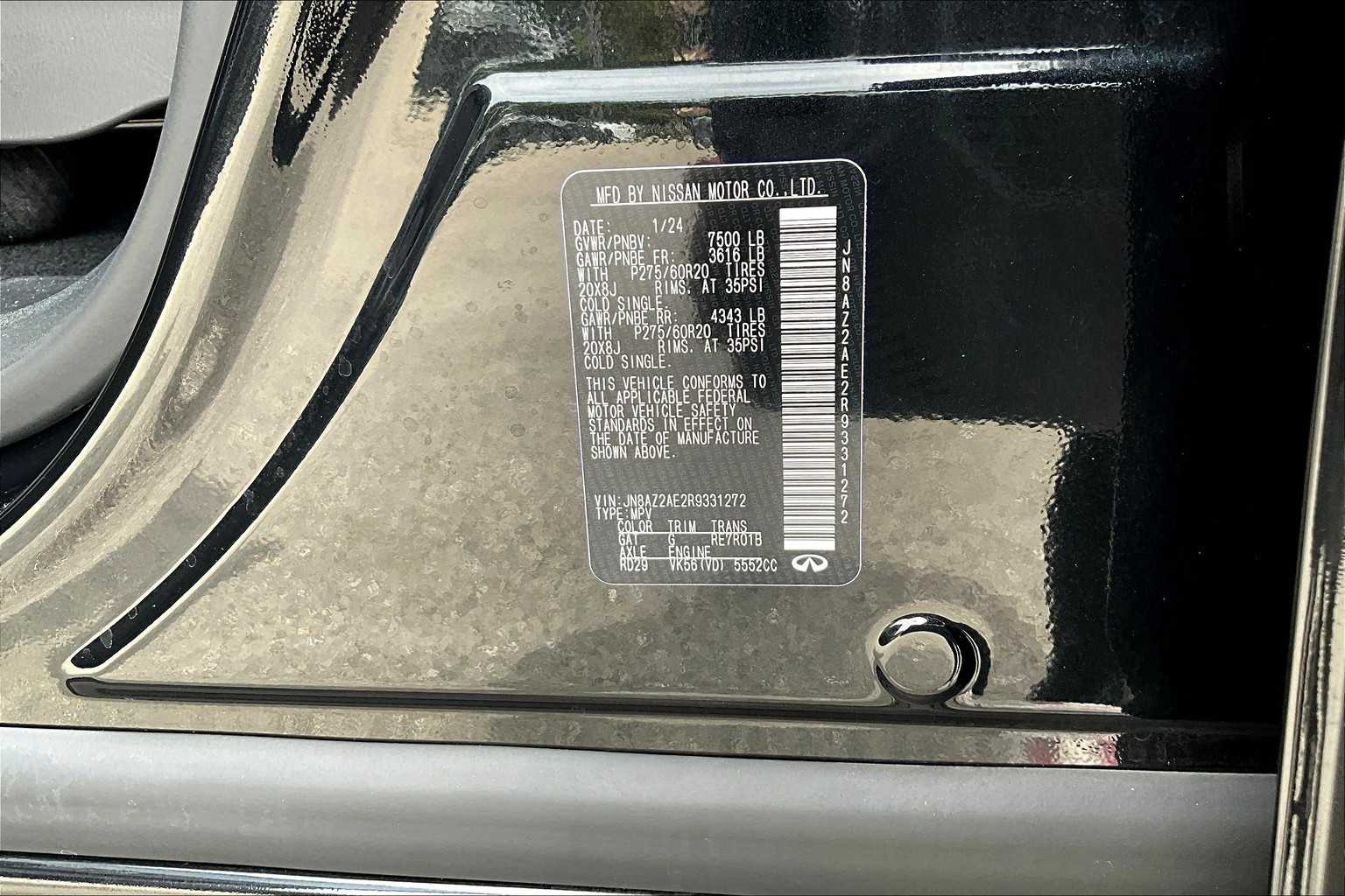 2024 Infiniti QX80 Luxe photo 31