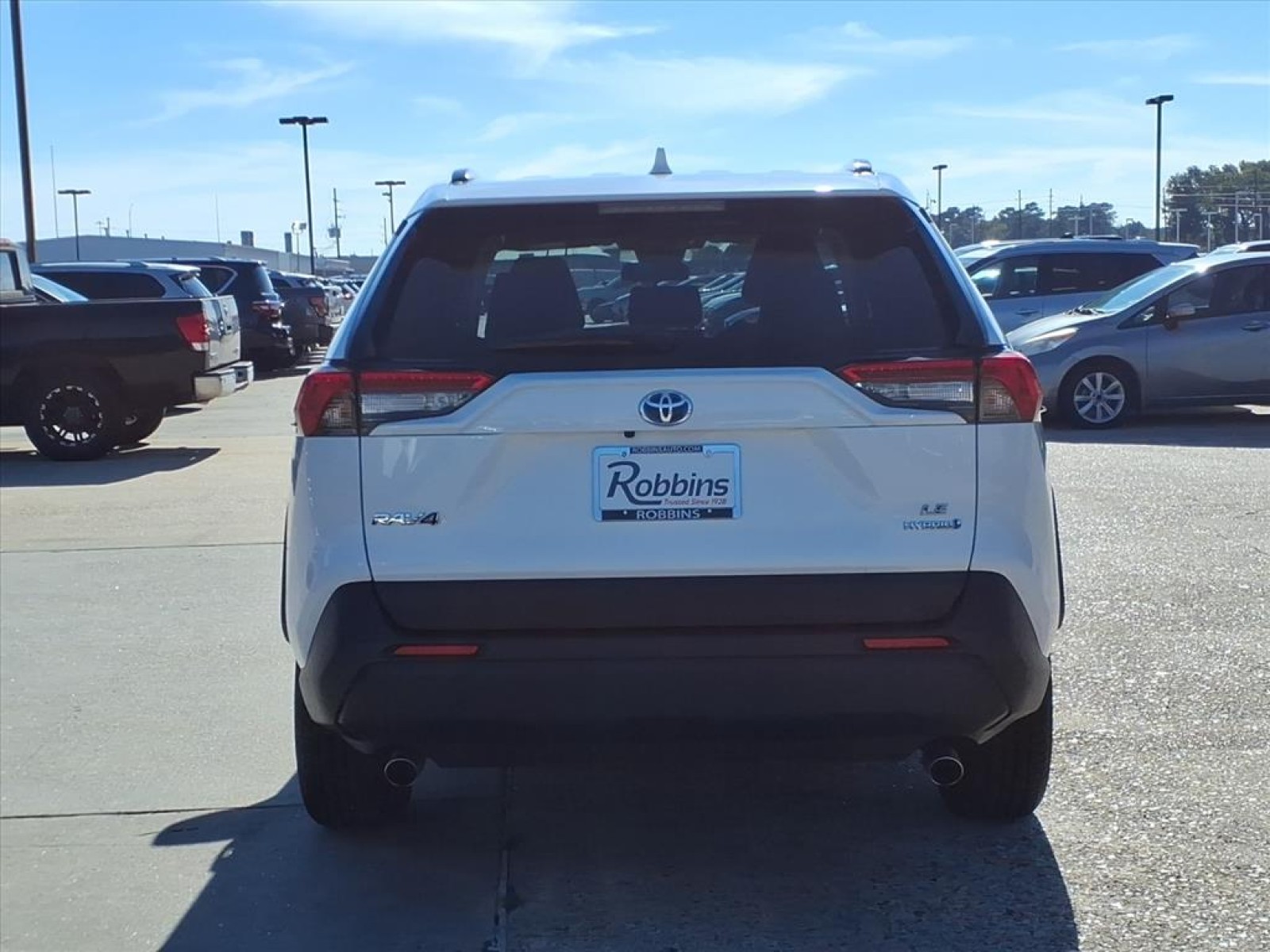 2024 Toyota RAV4 Hybrid LE White at Robbins Nissan