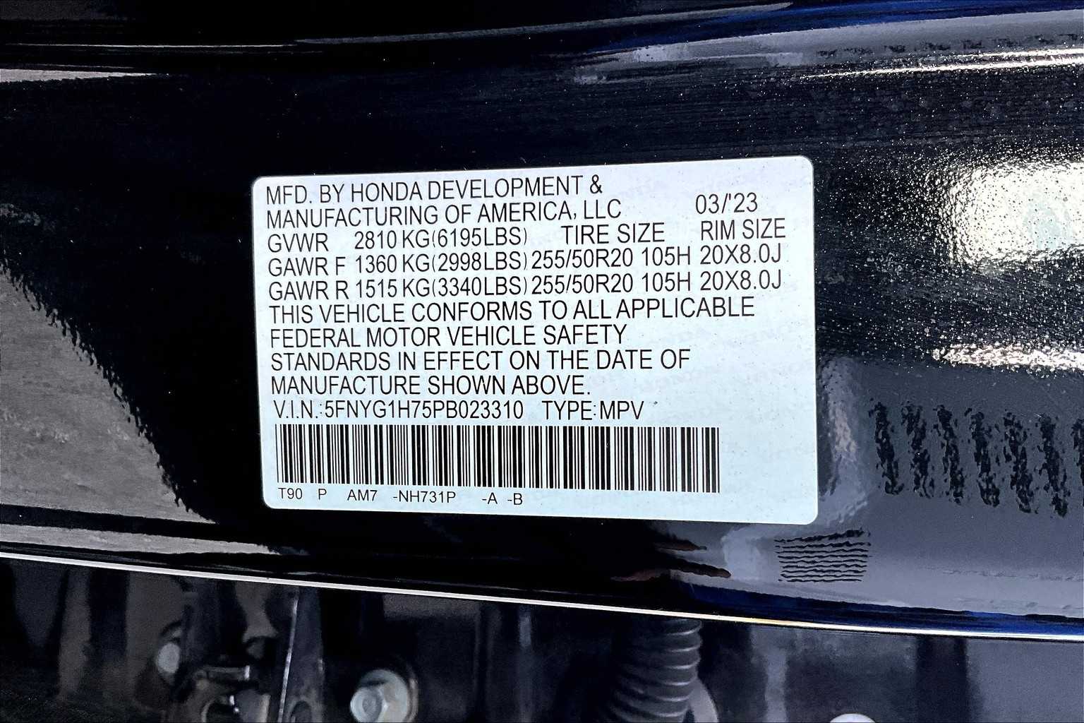 2023 Honda Pilot Touring photo 29