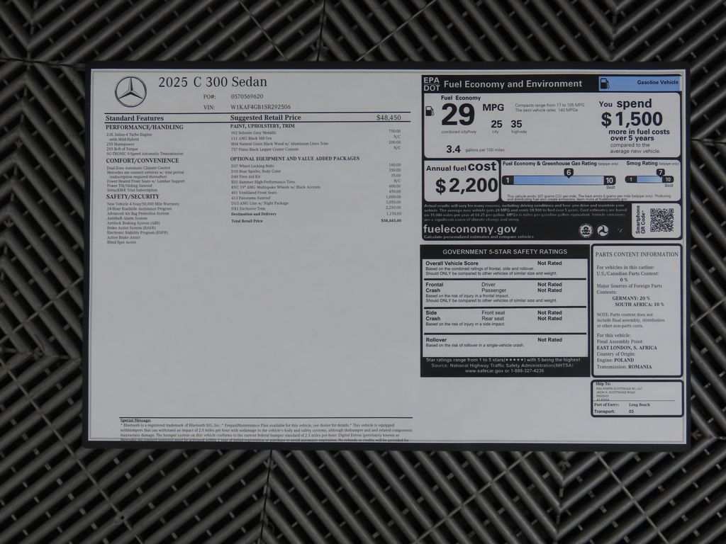2025 Mercedes Benz C 300 photo 9