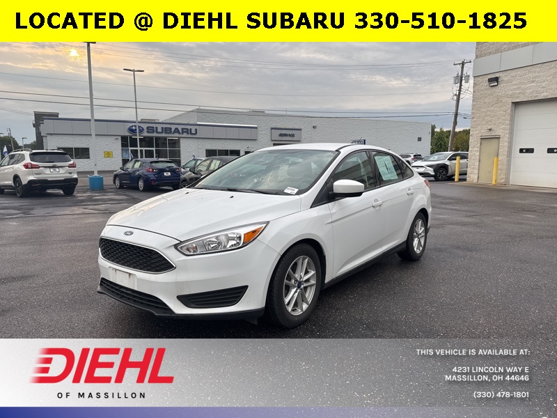 Used 2018 Ford Focus SE with VIN 1FADP3F28JL221715 for sale in Massillon, OH