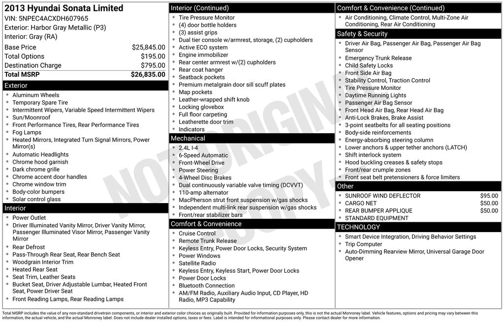 2013 Hyundai Sonata Limited