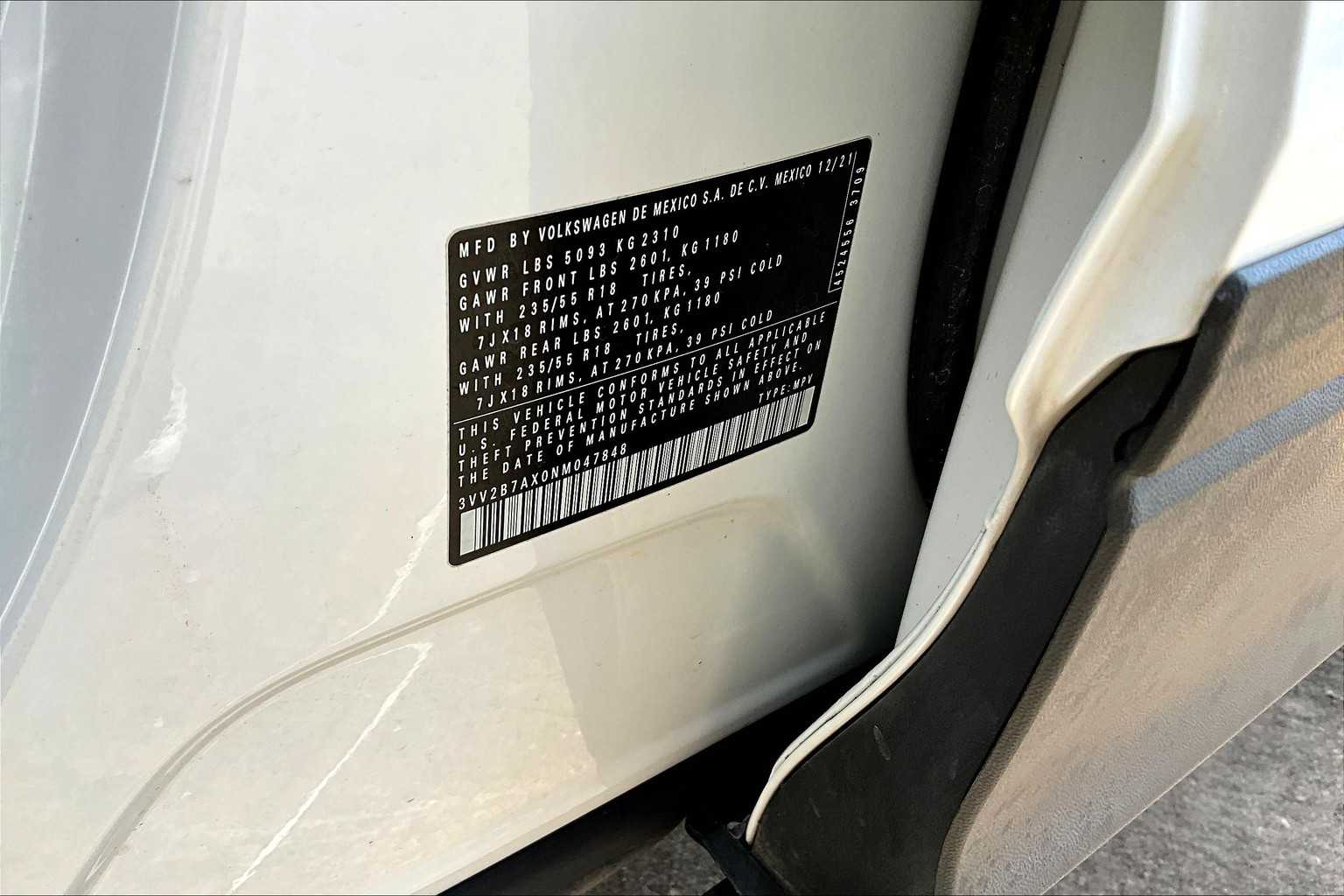 2022 Volkswagen Tiguan SE photo 67