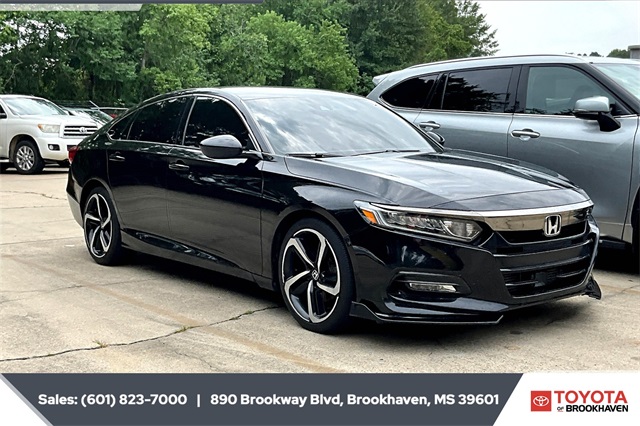 Used 2018 Honda Accord Sport with VIN 1HGCV1F32JA099035 for sale in Brookhaven, MS