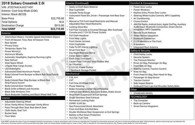 2018 Subaru Crosstrek Base's photo