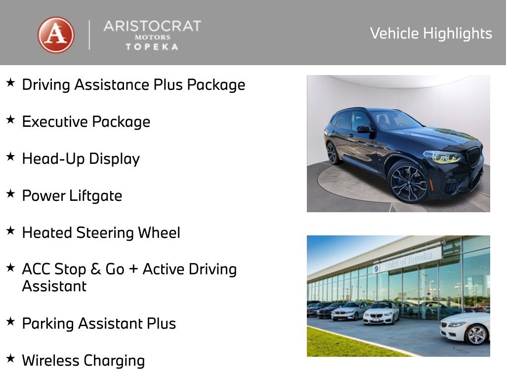 Used 2020 BMW X3 M Base with VIN 5YMTS0C00LLT10257 for sale in Kansas City