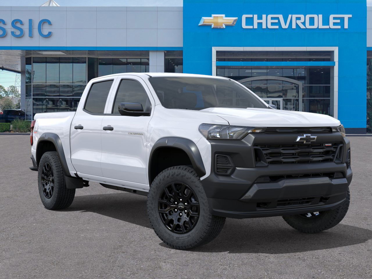 2026 Chevrolet Colorado Trail Boss White at Classic Elite Chevrolet Sugar Land