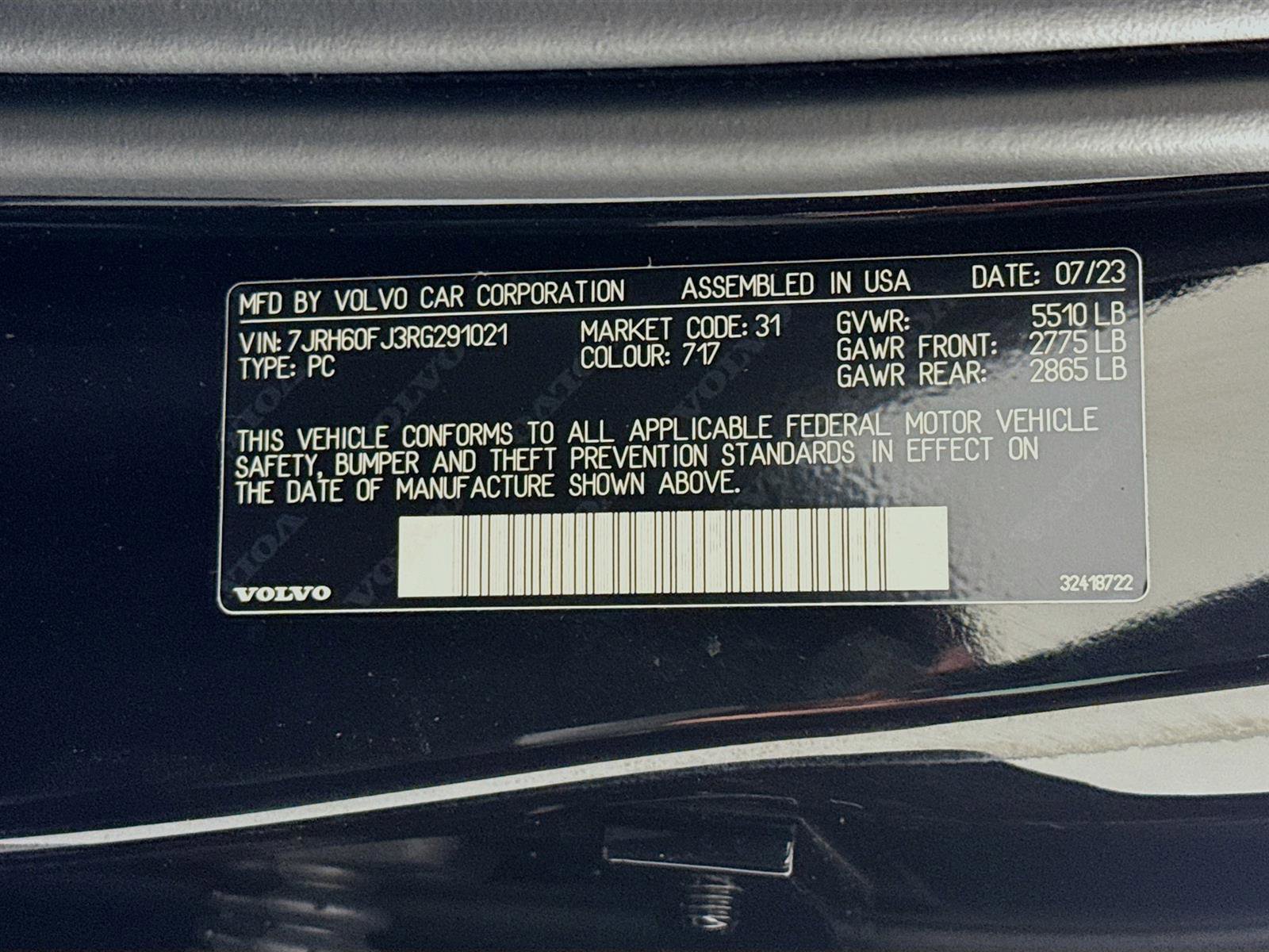 2024 Volvo S60 Recharge Ultimate Black Edition photo 32