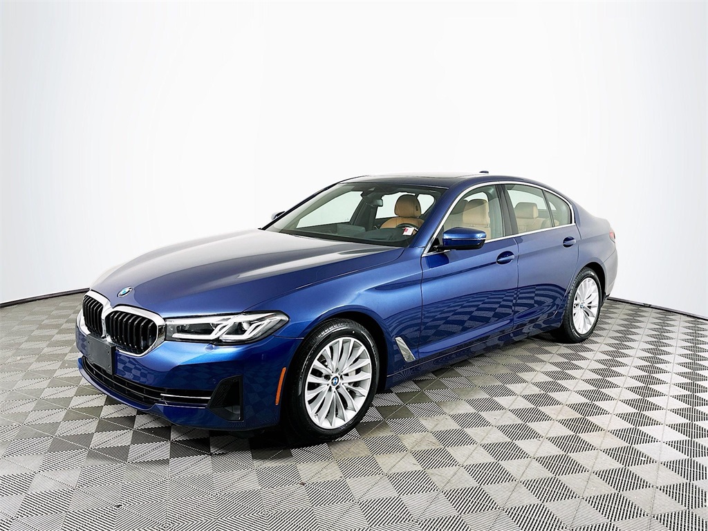 Used 2023 Blue Metallic BMW 530i xDrive image 1