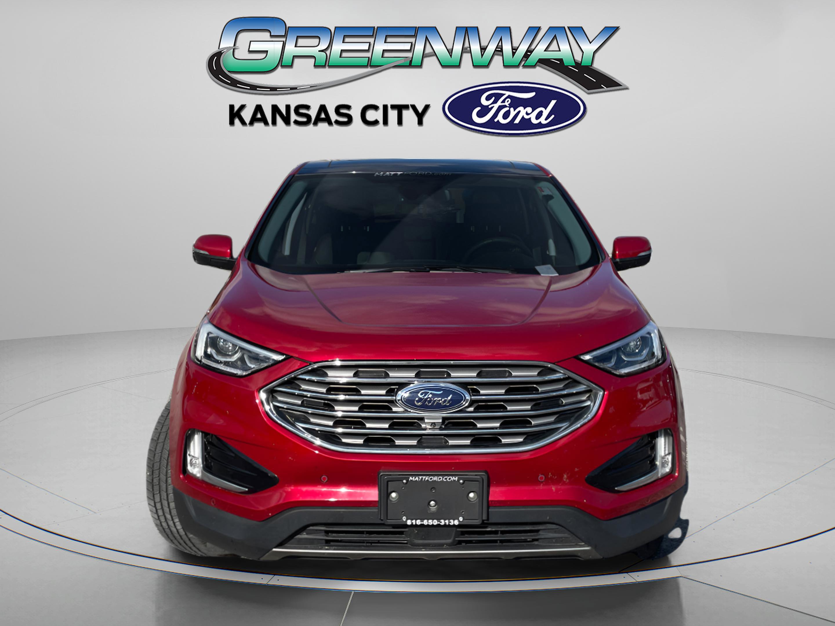 Certified 2020 Ford Edge Titanium with VIN 2FMPK4K98LBB54109 for sale in Kansas City