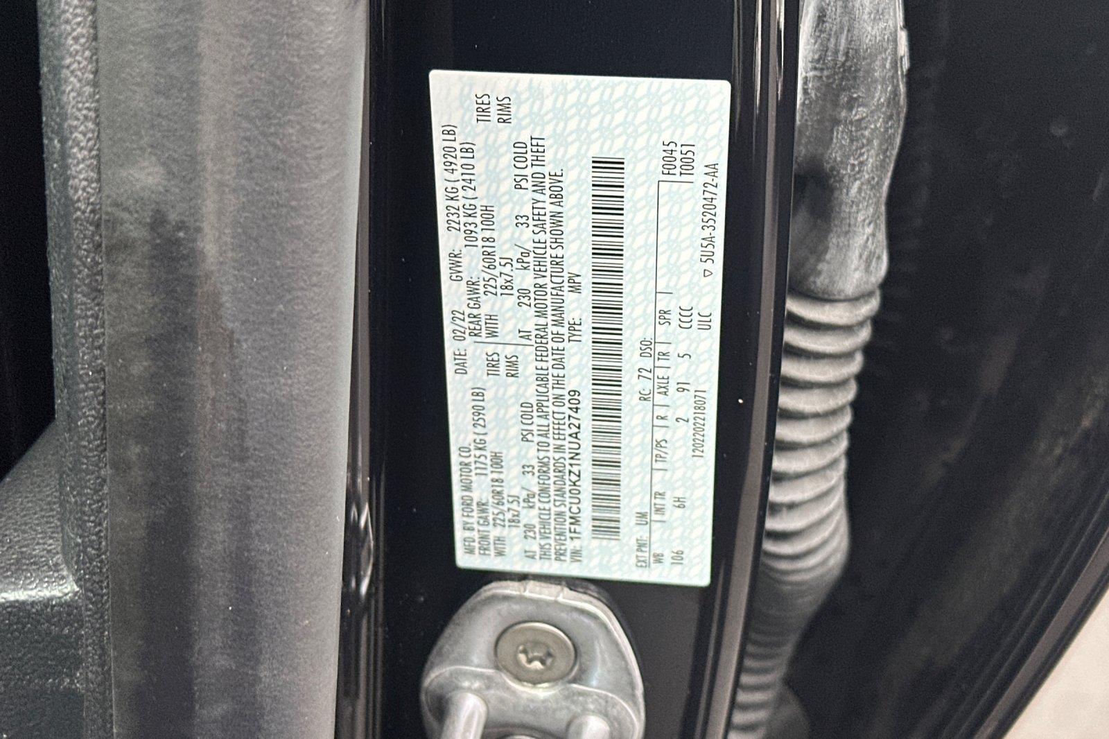2022 Ford Escape SEL Plug-In Hybrid photo 33