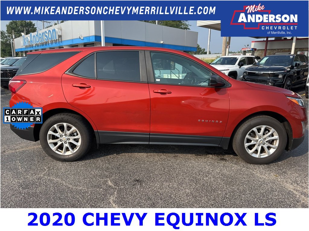Used 2020 Chevrolet Equinox LS with VIN 2GNAXHEV9L6176129 for sale in Merrillville, IN