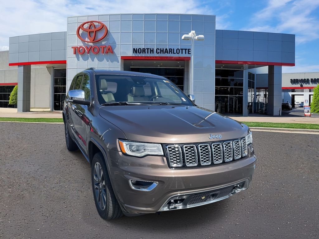 Used 2018 Jeep Grand Cherokee Overland with VIN 1C4RJFCG5JC245358 for sale in Huntersville, NC