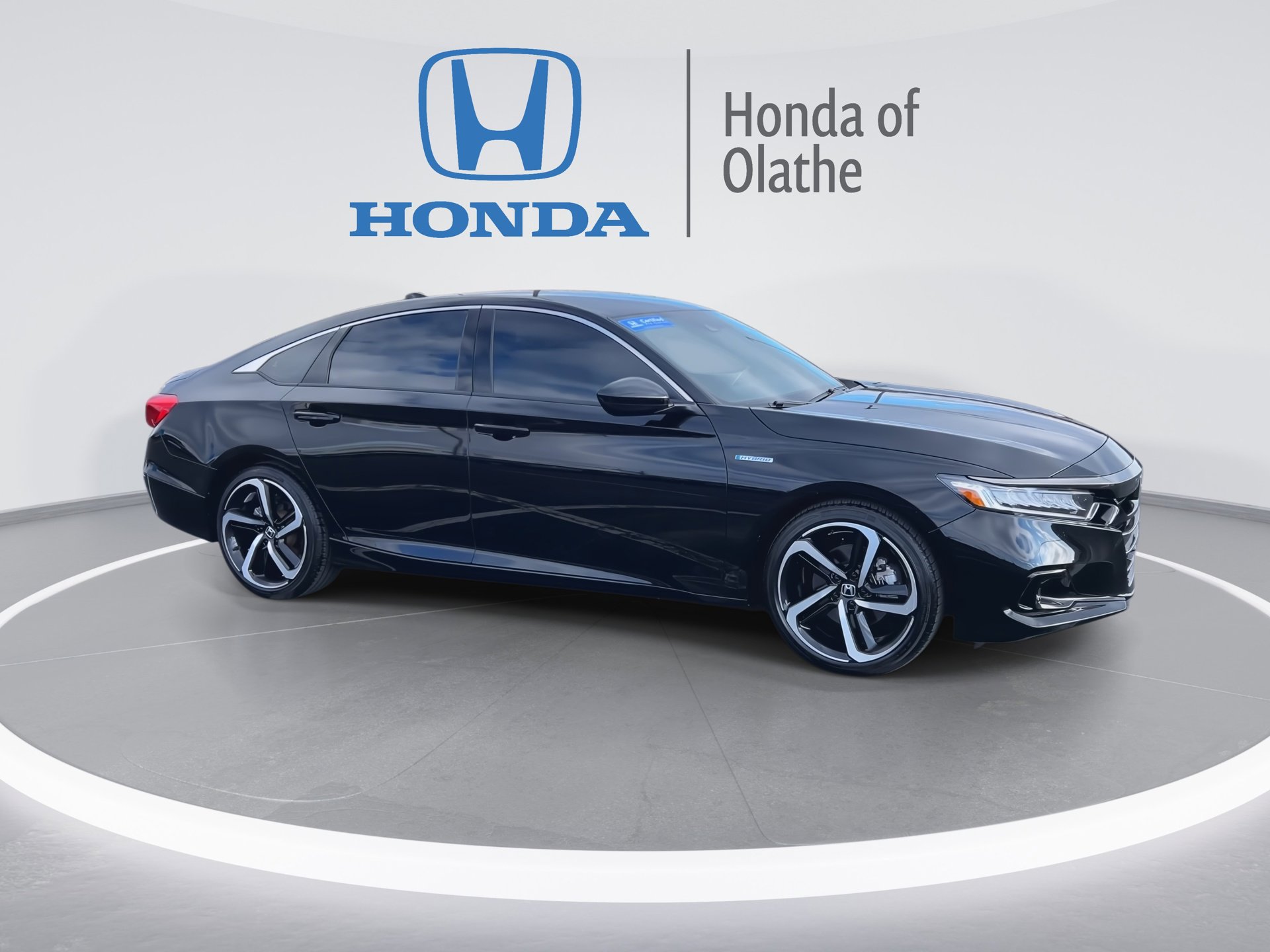 Certified 2022 Honda Accord Hybrid Sport with VIN 1HGCV3F2XNA034829 for sale in Kansas City