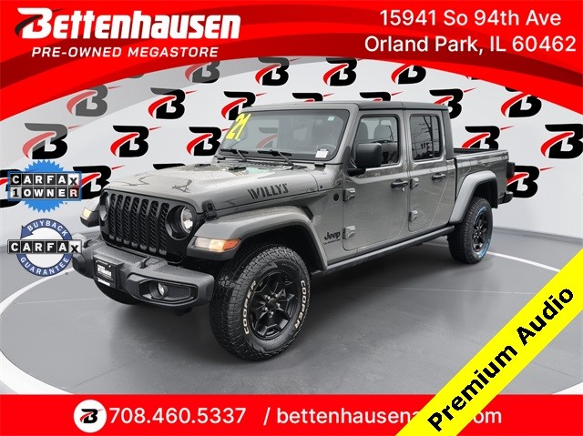 Certified Pre-Owned 2021 Jeep Gladiator Willys With Navigation & 4WD