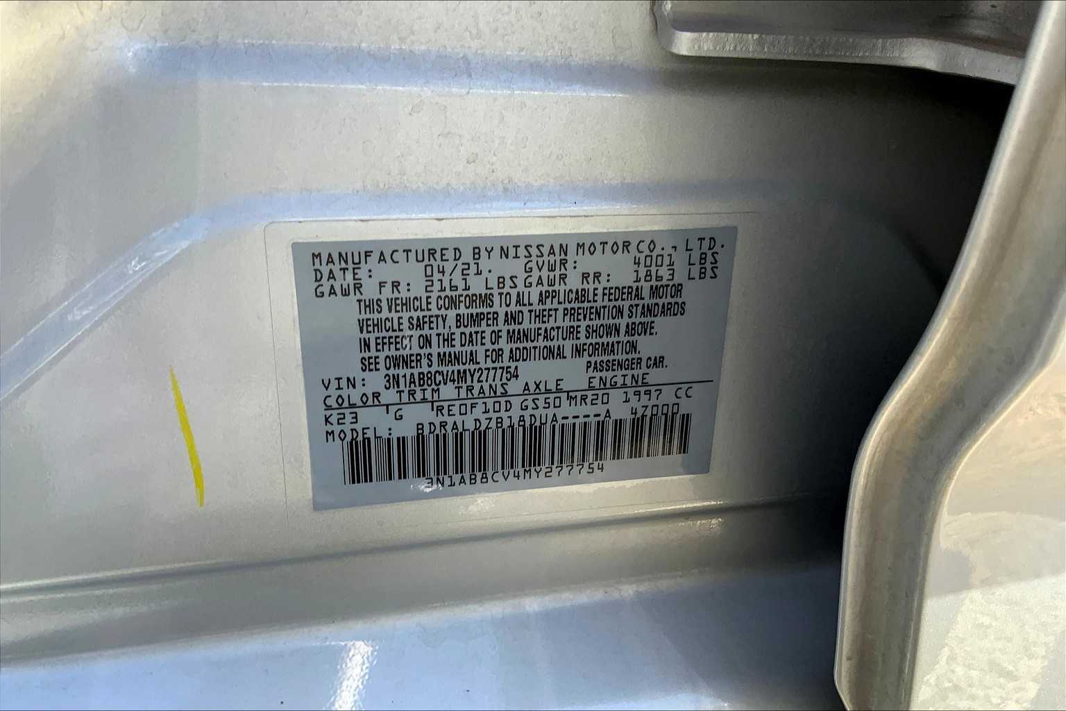 2021 Nissan Sentra SV photo 28
