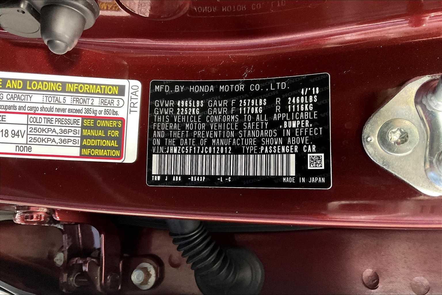 2018 Honda Clarity Plug-In Hybrid photo 32