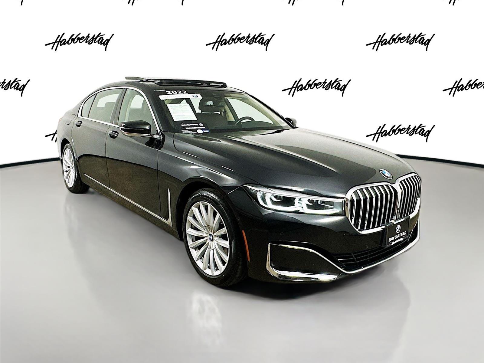 Certified Used 2022 Black Sapphire Metallic BMW 740i xDrive image 3