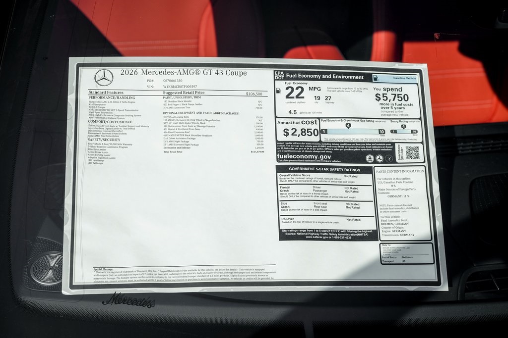 2026 Mercedes Benz AMG GT photo 28