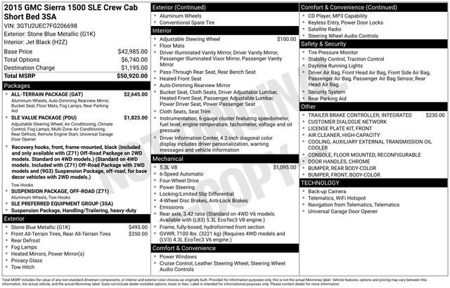 2015 GMC Sierra 1500 SLE's photo