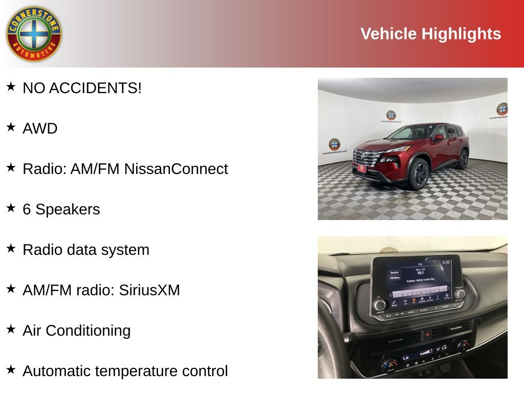 Used 2024 Nissan Rogue SV with VIN 5N1BT3BB2RC733853 for sale in Elk River, Minnesota