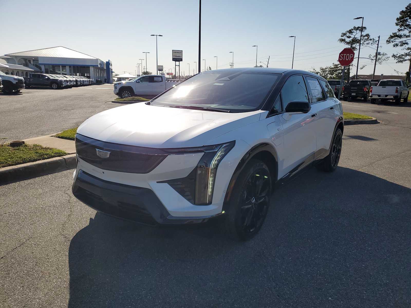 New 2025 Crystal White Tricoat Cadillac Sport 2 image 1
