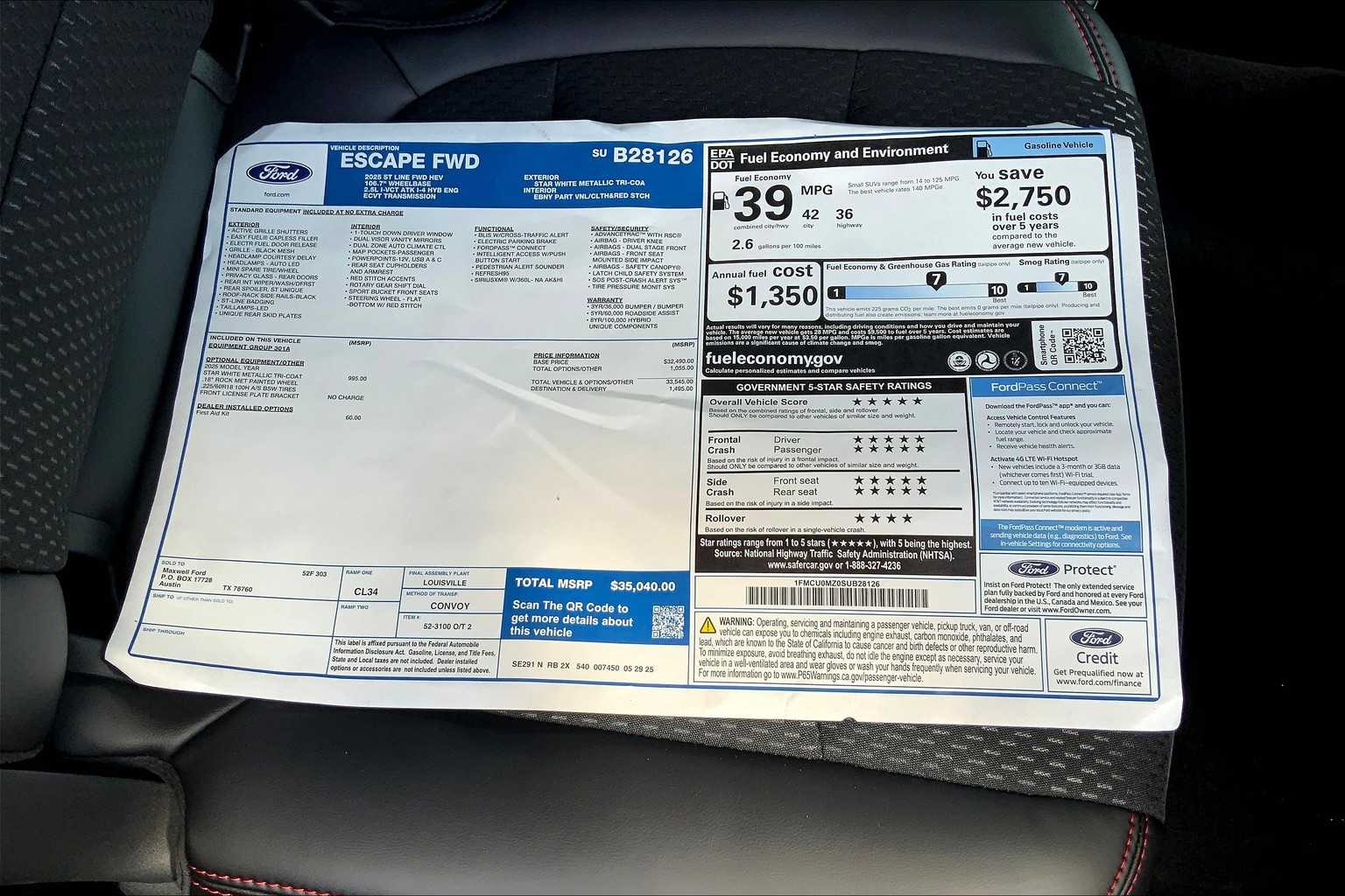 2025 Ford Escape ST-Line photo 20