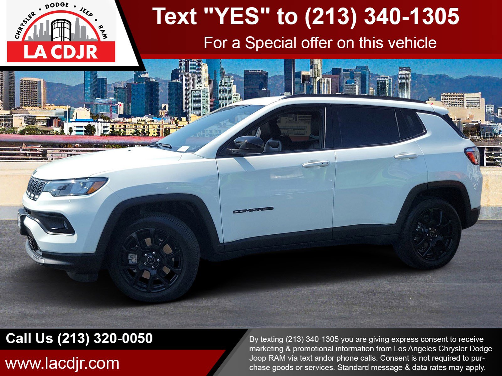 Used 2025 Bright White Clearcoat Jeep Latitude image 1