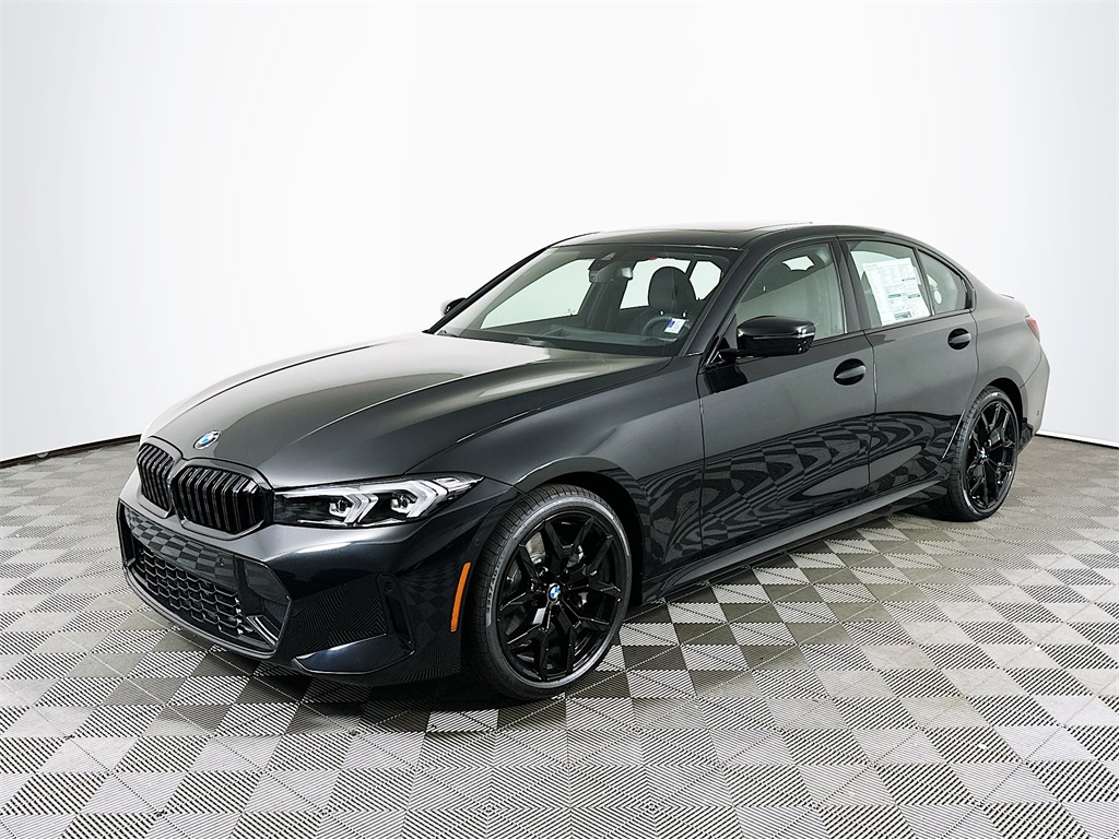 New 2025 Black Sapphire Metallic BMW 330i xDrive image 1