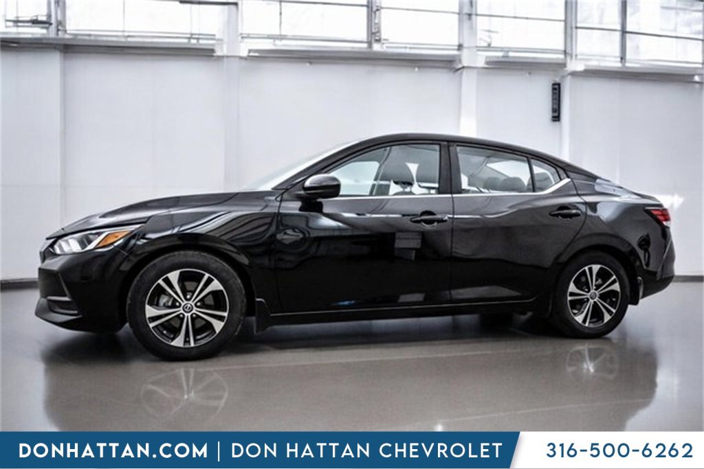 Used 2021 Nissan Sentra SV with VIN 3N1AB8CV6MY233500 for sale in Park City, KS