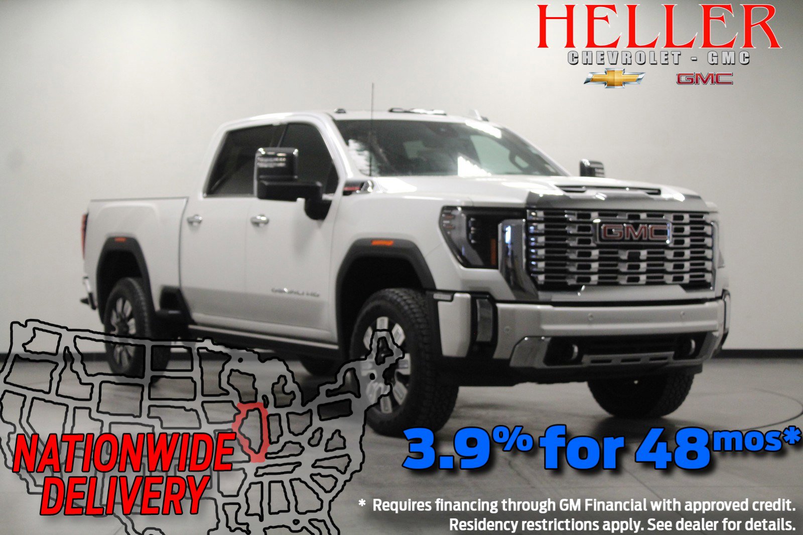 New 2024 White Frost Tricoat GMC Denali image 1