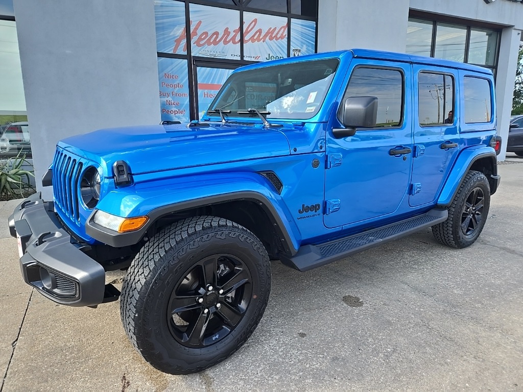 Used 2023 Jeep Wrangler 4-Door Sahara Altitude with VIN 1C4HJXEG6PW666656 for sale in Kansas City