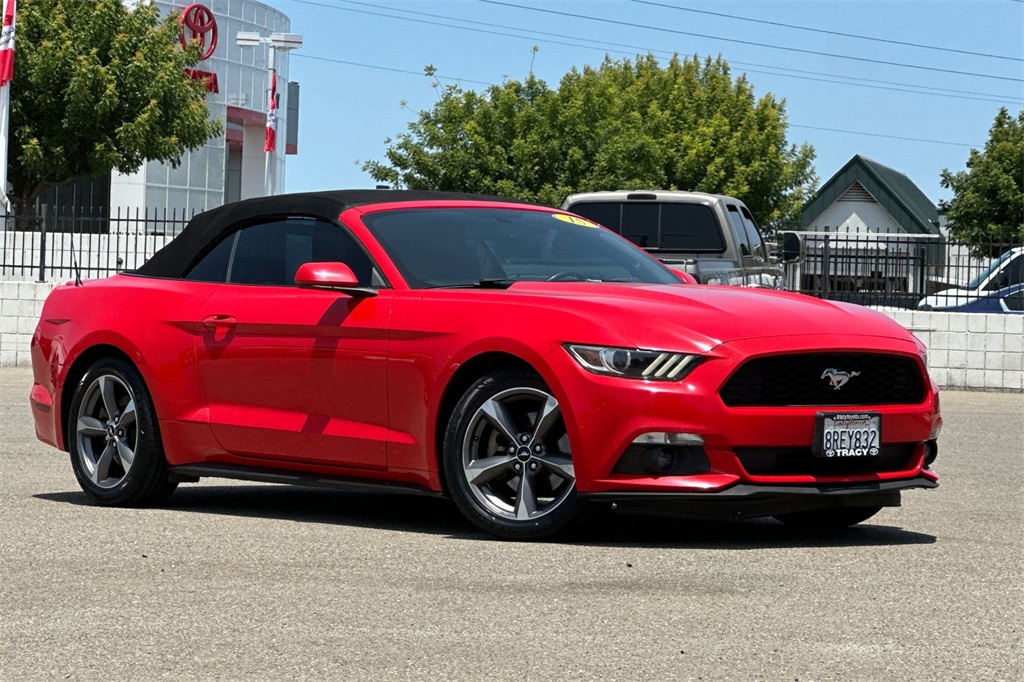 Used 2015 Ford Mustang V6 with VIN 1FATP8EM8F5327055 for sale in Tracy, CA