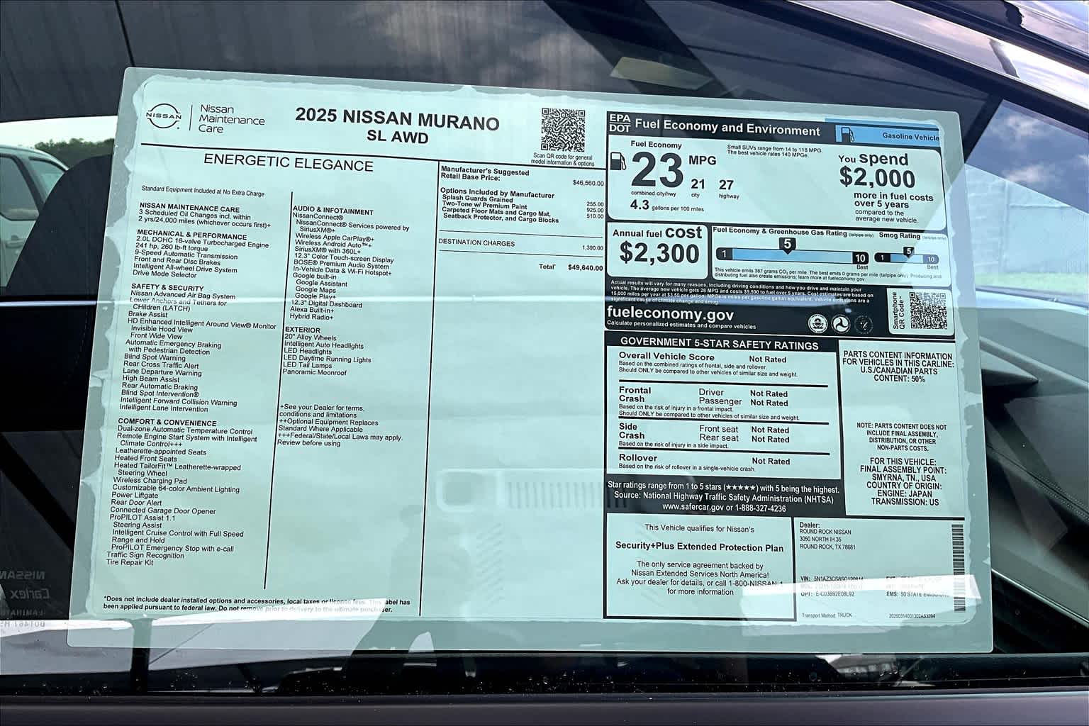2025 Nissan Murano SL photo 18