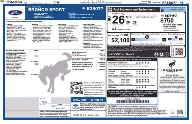 2024 Ford Bronco Sport Big Bend's photo