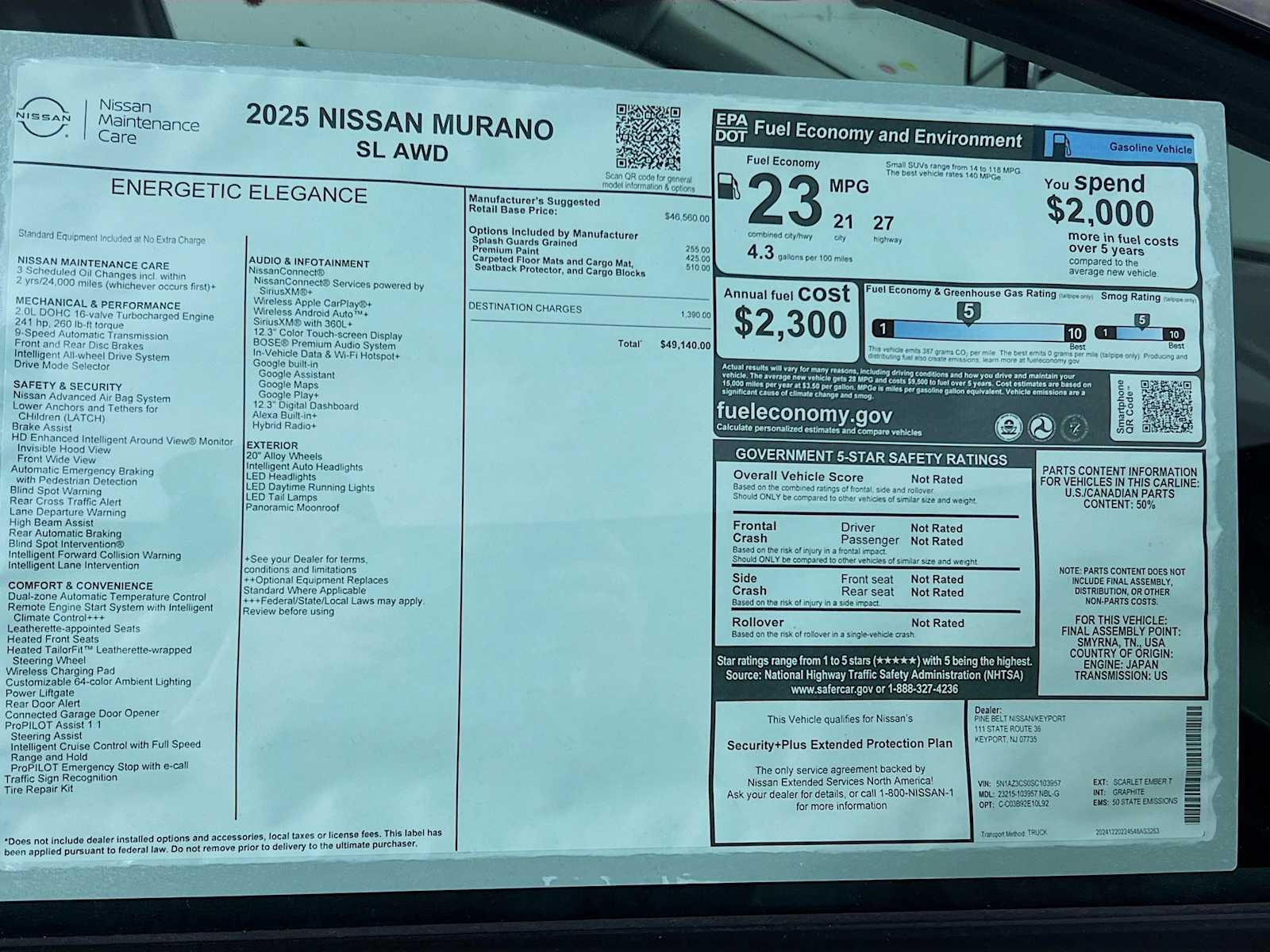2025 Nissan Murano SL photo 6