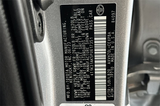 2023 Toyota Camry Hybrid XSE photo 29