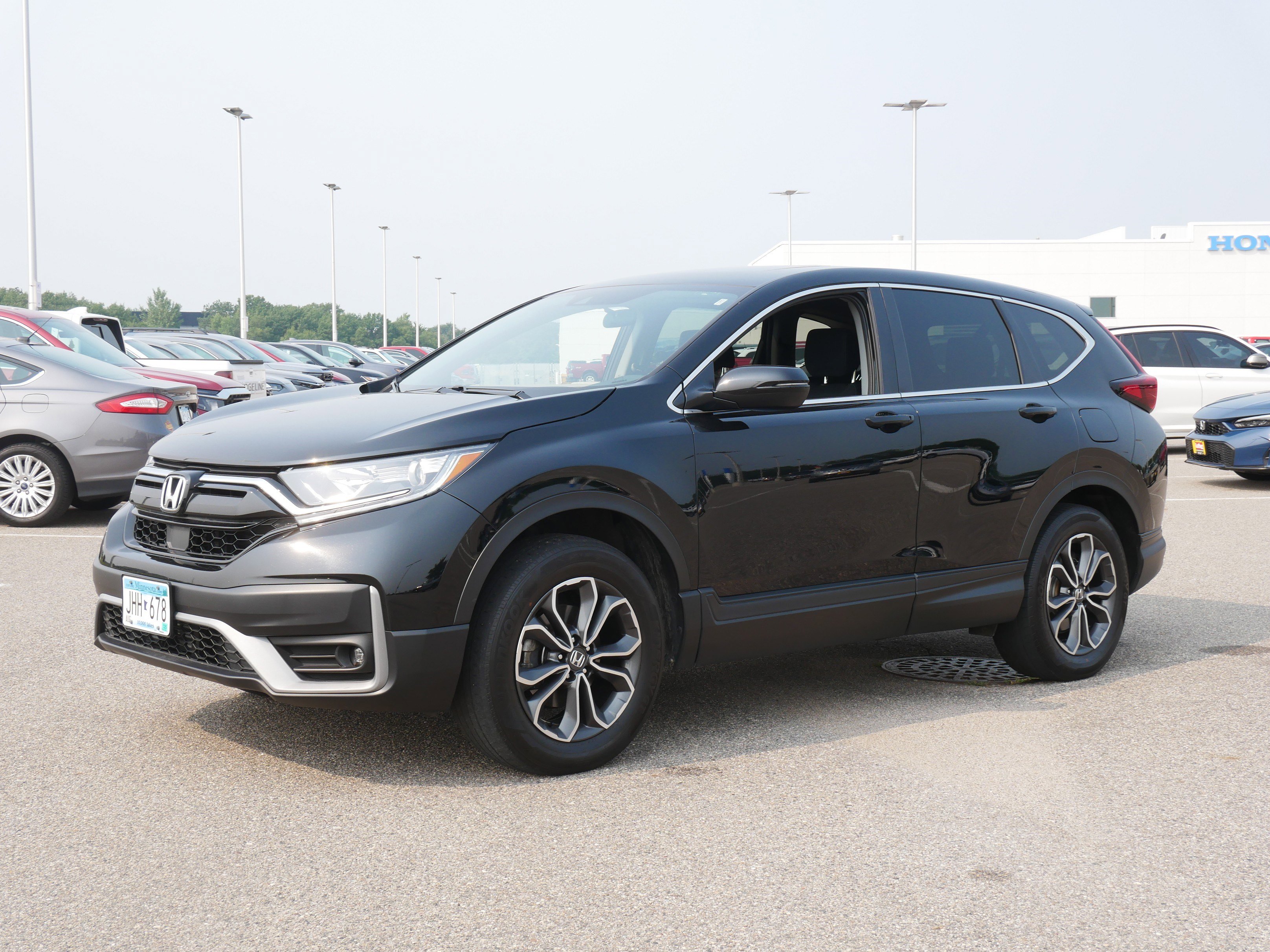 Used 2022 Honda CR-V EX with VIN 2HKRW2H51NH666280 for sale in Waite Park, Minnesota