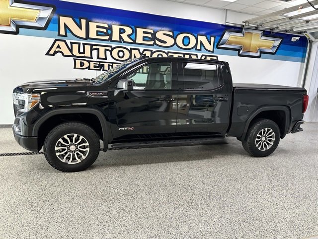 Used 2021 GMC Sierra 1500 AT4 with VIN 1GTP9EEL9MZ101267 for sale in Detroit Lakes, Minnesota
