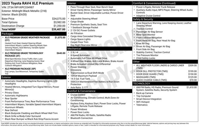 2023 Toyota RAV4 XLE Premium