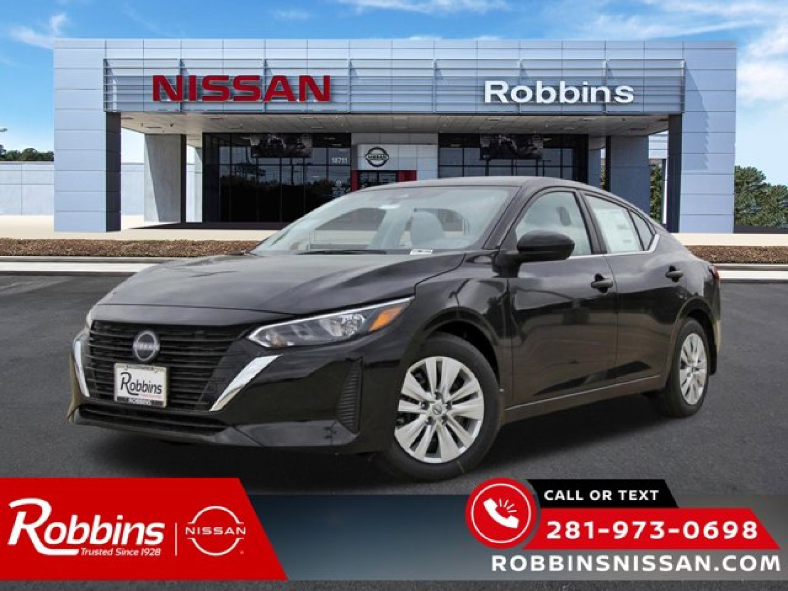 2025 Nissan Sentra S Black at Robbins Nissan
