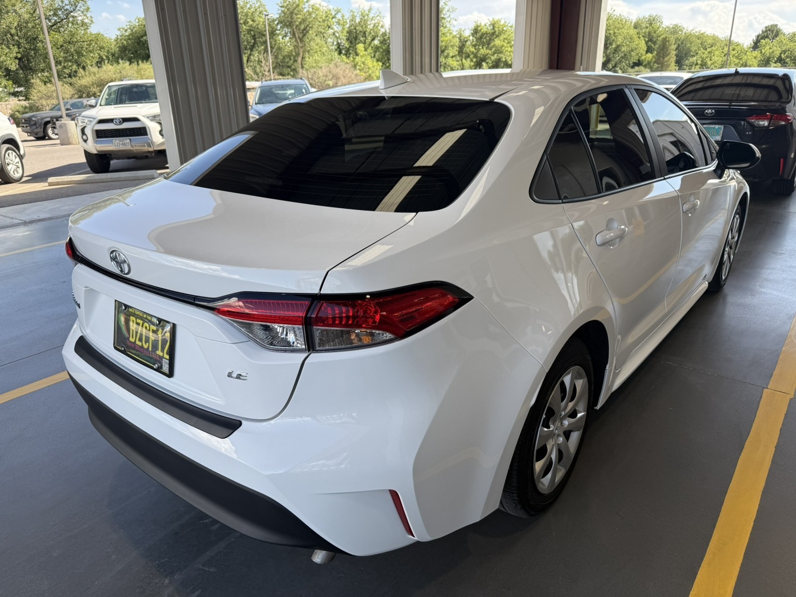 Used 2025 WHITE Toyota LE image 6