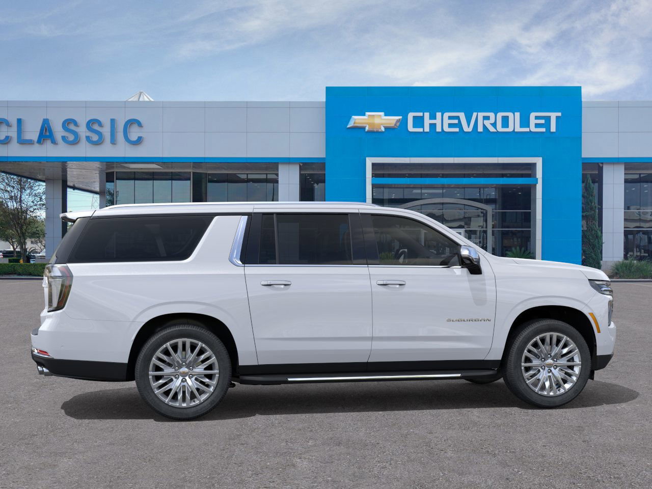 2026 Chevrolet Suburban Premier White at Classic Elite Chevrolet Hwy 6