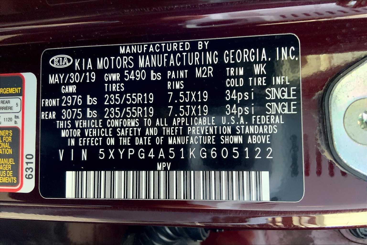 2019 Kia Sorento S V6 photo 34